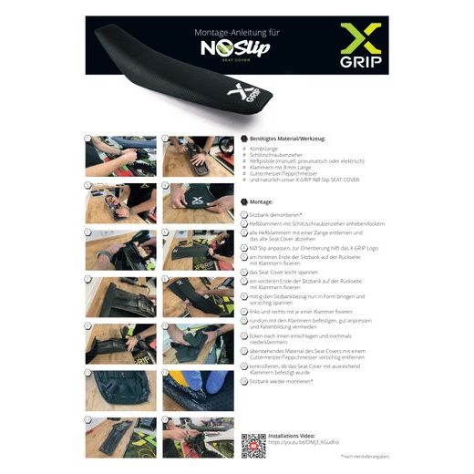 PROTIŠMYKOVÝ POŤAH SEDLA X-GRIP NØ SLIP V2 – ČIERNA, UNIVERZÁLNE (915 X 385 MM)