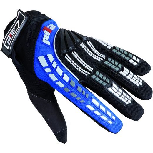 RUKAVICE PIONEER, PILOT, DETSKÉ (ČERNÁ/MODRÁ)