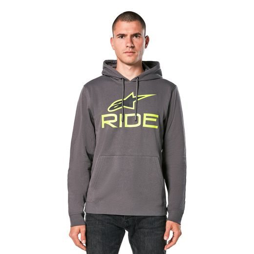 ALPINESTARS RIDE 4.0 – VOĽNOČASOVÁ MOTO MIKINA (SIVÁ/ŽLTÁ/ČIERNA)