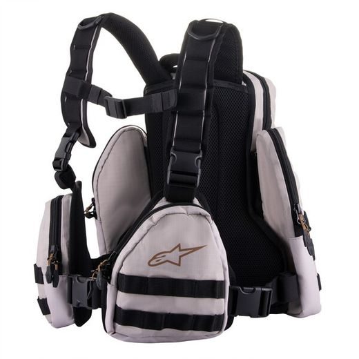 ALPINESTARS TECHDURA TACTICAL – BATOH NA MOTORKU (MOTOCYKLOVÝ RUKSAK) (SIVÁ/ČIERNA, CELKOVÝ OBJEM AŽ 9 L) 2024