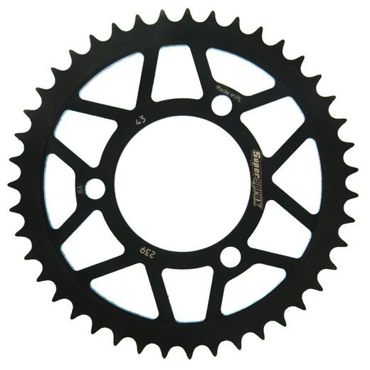 REŤAZOVÁ ROZETA SUPERSPROX RFE-239:43-BLK ČIERNA 43 ZUBOV,420