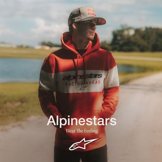 ALPINESTARS CUBIC HOODIE – VOĽNOČASOVÁ MOTO MIKINA (ČERVENÁ/SIVÁ)