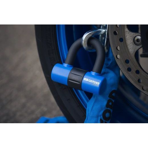 REŤAZOVÝ ZÁMOK NA MOTOCYKL HD - LIMITOVANÁ EDICE, OXFORD (MODRÝ, DĹŽKA 1.5 M)