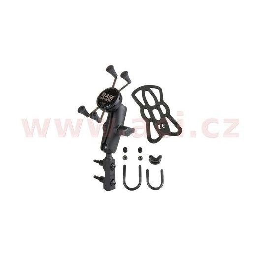 KOMPLETNÉ SESTAVA DRŽIAKU X-GRIP S UCHYTENÍM NA OBJÍMKU BRZDOVÉ/SPOJKOVÉ PÁČKY/RIADIDLÁ MOTOCYKLA, RAM MOUNTS