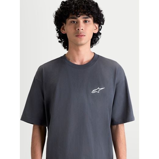 ALPINESTARS MANDATE OVERSIZED CSF – VOĽNOČASOVÉ MOTO TRIČKO (TMAVO SIVÁ)