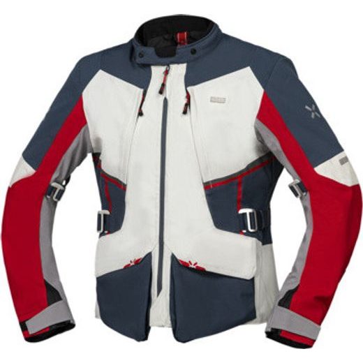 LAMINATED JACKET IXS TOURSTER-STX 1.0 X2-111405 LIGHT GREY-BLUE-RED 2XL