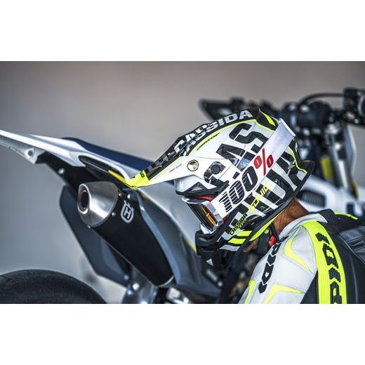 PRILBA CROSS CUP SONIC, CASSIDA (ČERNÁ/BÍLÁ/ŽLUTÁ FLUO/ŠEDÁ)