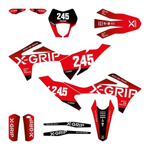 SÚPRAVA POLEPOV MOTOCYKLA X-GRIP – GASGAS EC 250 (2021 - 2023) A ĎALŠIE MODELY