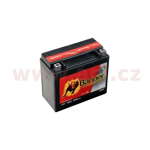 BATÉRIA 12 V, YTX20 L-BS, 18AH, 250A, BANNER BIKE BULL AGM 175X87X155