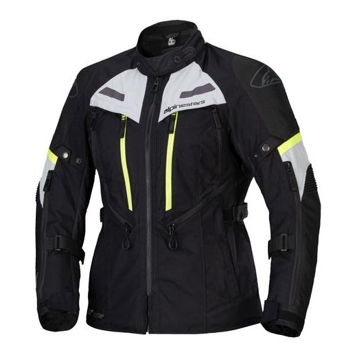 ALPINESTARS STELLA BOGOTA PRE DRYSTAR – DÁMSKA BUNDA NA MOTORKU (ČIERNA/SIVÁ/ŽLTÁ FLUO) 2025