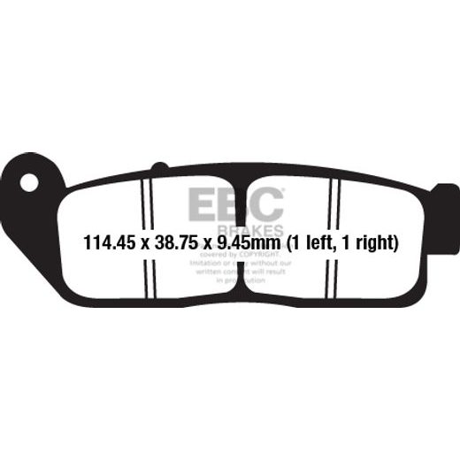 BRZDOVÉ OBLOŽENIE EBC FA672V