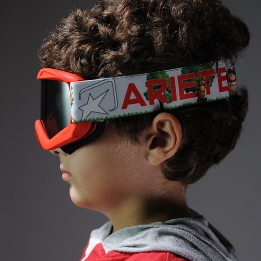 OKULIARE ARIETE SNOWY - KIDS 14930-RAV RED, ORANGE LENS OWLS STRAP
