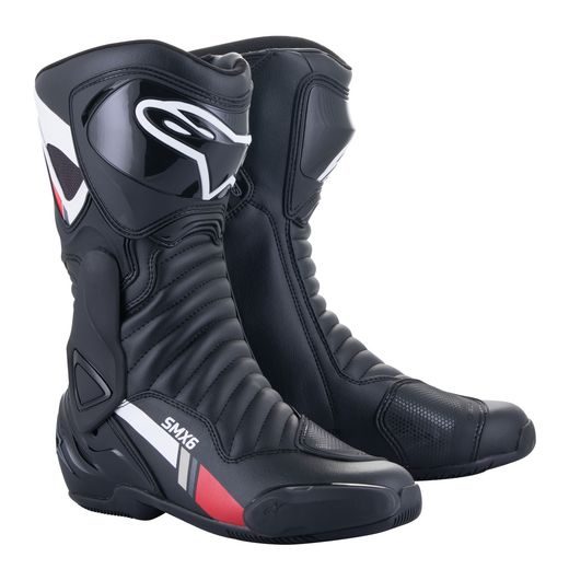 ALPINESTARS S-MX 6 – MOTOCYKLOVÉ TOPÁNKY NA CESTNÚ JAZDU (ČIERNA/BIELA/SIVÁ) 2023