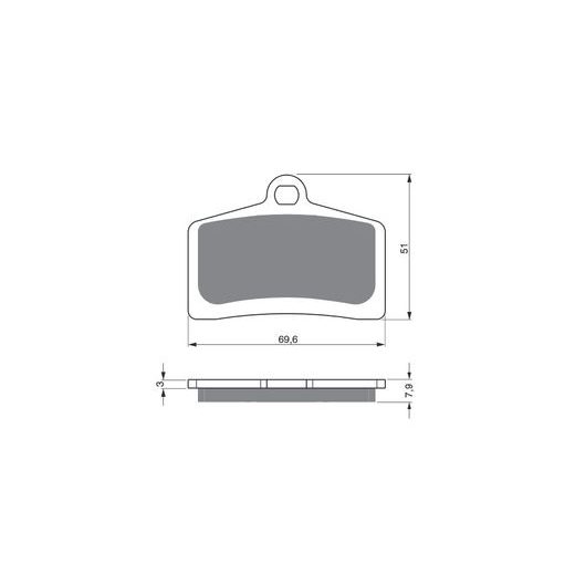 BRZDOVÉ OBLOŽENIE GOLDFREN 233 S3