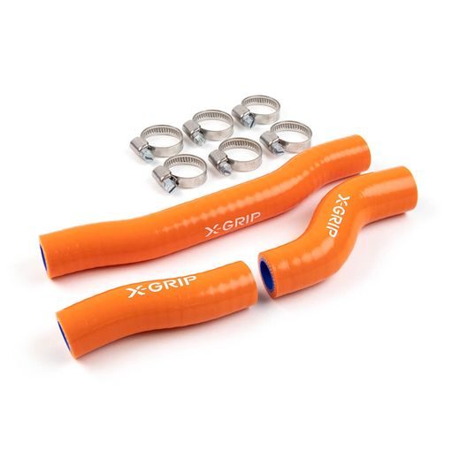 SILIKÓNOVÉ HADICE CHLADIČA X-GRIP – ORANŽOVÁ – GASGAS EC 250 (2021 - 2023) A ĎALŠIE MODELY