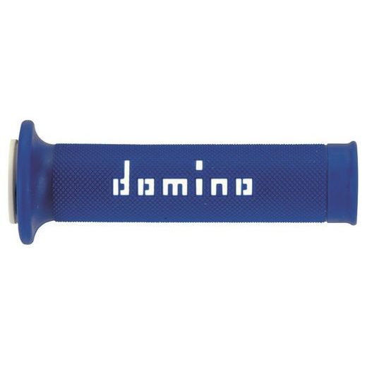 GRIPY A010 (ROAD) DĹŽKA 120 + 125 MM, DOMINO (MODRO-BIELE)