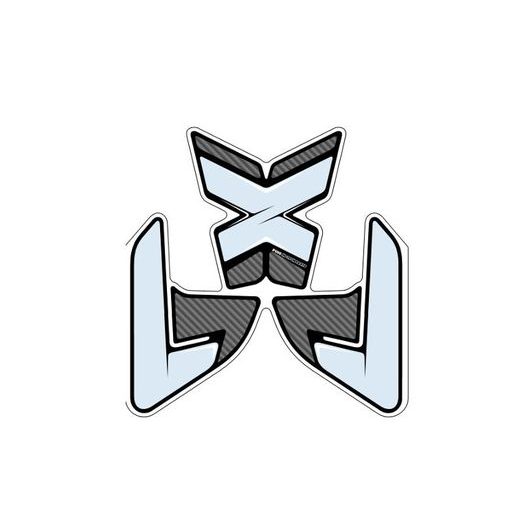 TANK PAD PUIG SPECIFIC 3722C KARBÓNOVÝ VZHĽAD S BOČNOU ČASŤOU