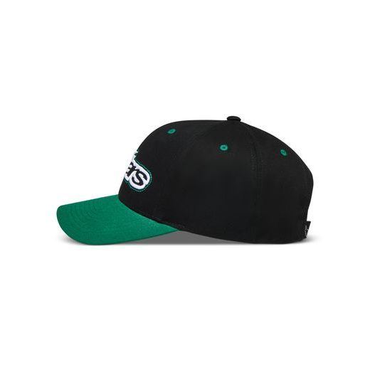ALPINESTARS RETRO SNAPBACK – VOĽNOČASOVÁ ŠILTOVKA (ČIERNA/ZELENÁ)