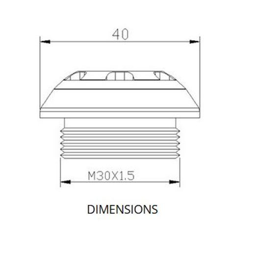 PLUG OIL CAP PUIG TRACK 20342A MODRÁ