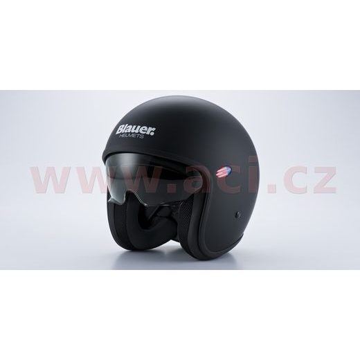 PRILBA PILOT 1.1 MONOCHROME, BLAUER (ČIERNA MATNÁ)