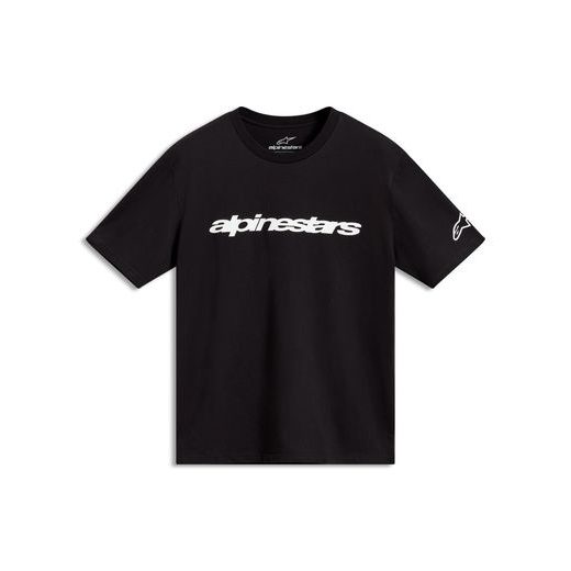 ALPINESTARS RACE WORDMARK CSF – VOĽNOČASOVÉ MOTO TRIČKO (ČIERNA/BIELA)