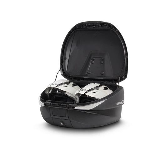 TOPCASE - S FAREBNÝM KRYTOM SHAD SH58X METALICKÁ ČIERNA SO ZÁMKOM PRÉMIUM