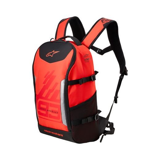 ALPINESTARS AMP-3 MM93 KOLEKCIA – BATOH NA MOTORKU (MOTOCYKLOVÝ RUKSAK) (ČERVENÁ FLUO/ČERVENÁ/ČIERNA, OBJEM 17 L) 2026