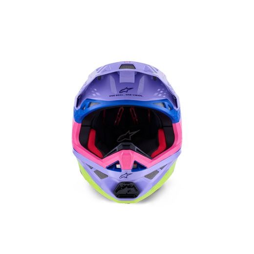 PRILBA SUPERTECH S-M10 EDÍCIA JETT LAWRENCE R01, ALPINESTARS (FIALOVÁ/RŮŽOVÁ FLUO/ŽLUTÁ FLUO) 2026
