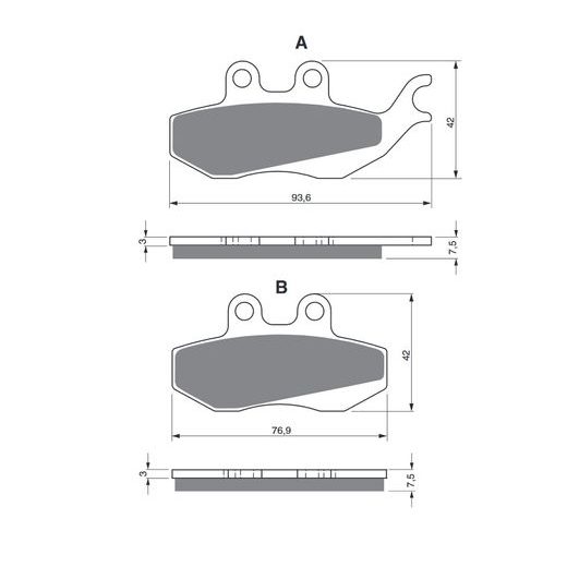 BRZDOVÉ OBLOŽENIE GOLDFREN 215 S3