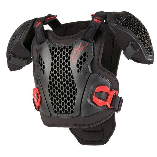 ALPINESTARS BIONIC ACTION YOUTH – DETSKÝ CHRÁNIČ TELA NA MOTORKU (ČIERNA/ČERVENÁ) 2024
