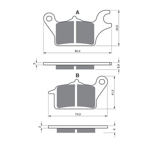 BRZDOVÉ OBLOŽENIE GOLDFREN 357 S3