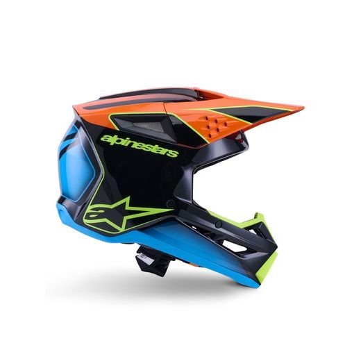 PRILBA S-M3 FRAY, ALPINESTARS (ČERNÁ/ORANŽOVÁ FLUO/ŽLUTÁ FLUO/TYRKYSOVÁ) 2026