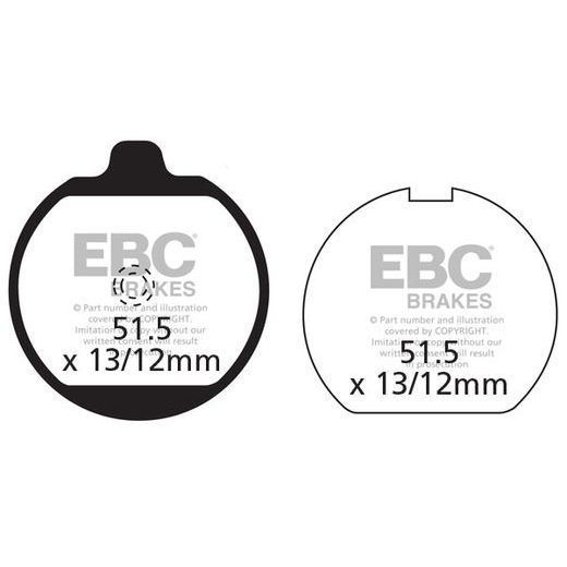 BRZDOVÉ OBLOŽENIE EBC FA037