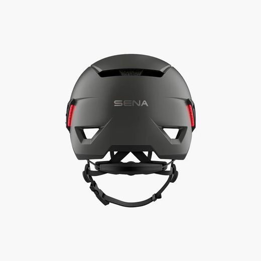 CYKLO PRILBA S HEADSETOM U1, SENA (TMAVO SIVÁ)