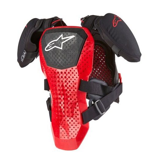 ALPINESTARS A-5 S 2 – DETSKÝ CHRÁNIČ TELA NA MOTORKU (ČIERNY/ČERVENÝ) 2024
