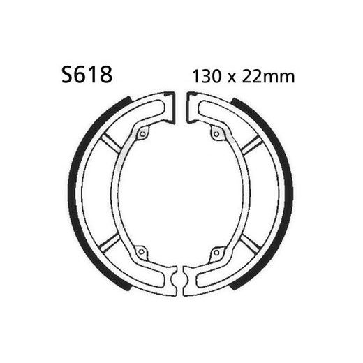 BRZDOVÉ ČEĽUSTE -SADA EBC S618 INCLUDING SPRINGS