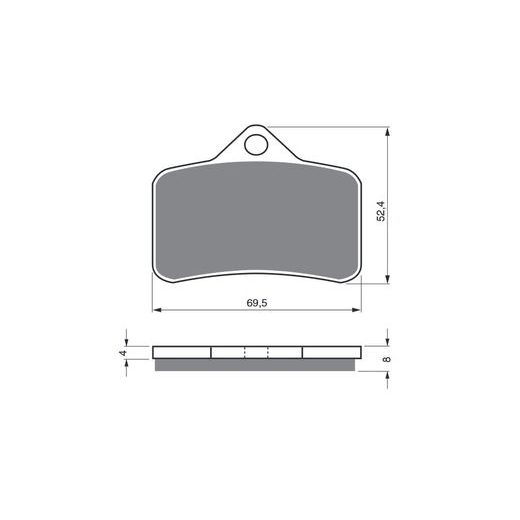 BRZDOVÉ OBLOŽENIE GOLDFREN 139 AD