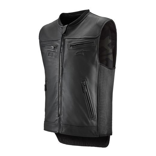 ALPINESTARS AIRBAGOVÁ VESTA TECH-AIR®3 LEATHER SYSTÉM – AIRBAGOVÝ SYSTÉM NA MOTORKU (ČIERNA) 2025