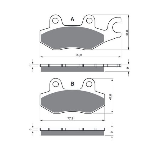 BRZDOVÉ OBLOŽENIE GOLDFREN 332 S3
