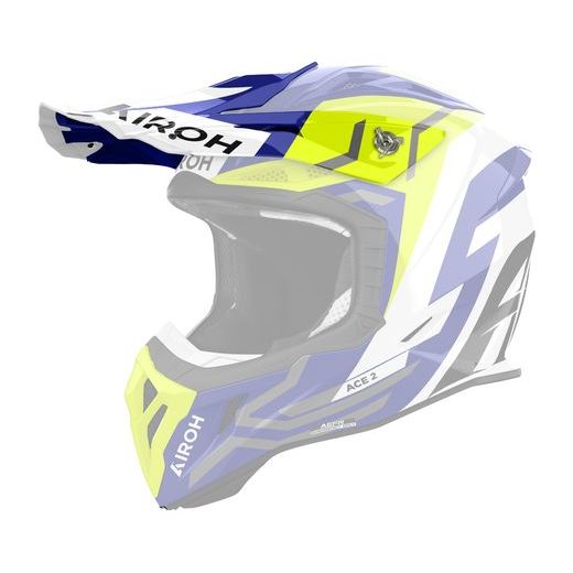 KŠILT PRO PŘILBU AVIATOR ACE 2, AIROH (GROUND - ŽLUTÝ LESKLÝ)