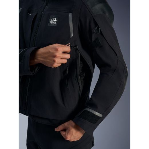 ALPINESTARS ANDES PRO DRYSTAR XF – MOTOCYKLOVÁ BUNDA NA CESTNÚ JAZDU (ČIERNA/TMAVO SIVÁ) 2026