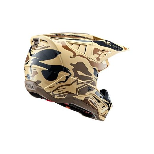 PŘILBA S-M5 MINERAL, ALPINESTARS (TMAVĚ HNĚDÁ CAMO MATNÁ) 2024