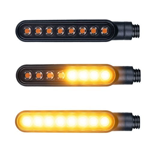 SEKVENČNÉ LED SMEROVKY NIGHTFIGHTER, OXFORD (DYMOVÉ SKLO, SADA VR. ODPOROV, PÁR)