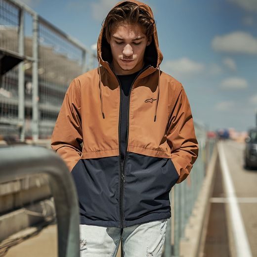 BUNDA AVID WIND, ALPINESTARS (HNĚDÁ/TMAVĚ MODRÁ)