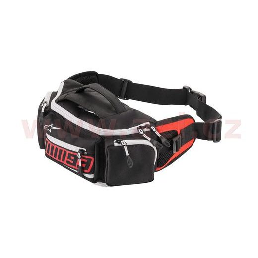 ALPINESTARS MM93 EDÍCIA MARC MARQUEZ – MOTOCYKLOVÁ ĽADVINKA A PUZDRO NA NÁRADIE (ČIERNA/ČERVENÁ, OBJEM 2,5 L)