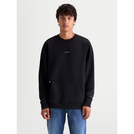 ALPINESTARS GUISE OVERSIZED CREW – VOĽNOČASOVÁ MOTO MIKINA (ČIERNA)