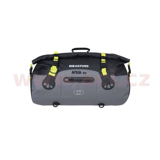 VODOTESNÝ VAK AQUA T-30 ROLL BAG, OXFORD (ČIERNY/SIVÝ/ŽLTÝ FLUO, OBJEM 30 L)