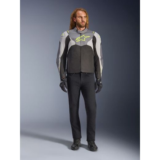 ALPINESTARS T-JAWS V4 WATERPROOF – MOTOCYKLOVÁ BUNDA NA CESTNÚ JAZDU (ČIERNA/SVETLO SIVÁ/SIVÁ) 2026