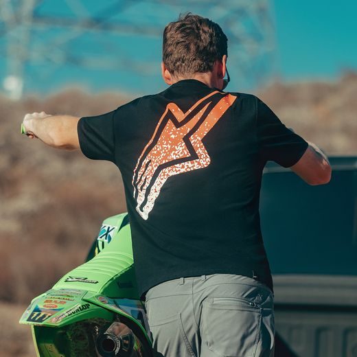 ALPINESTARS METEOR CSF – VOĽNOČASOVÉ MOTO TRIČKO (ČIERNA)