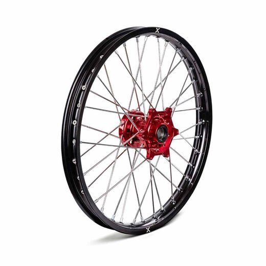 KOMPLETNÉ KOLESO V2 X-GRIP – 21" X 1,6", ČIERNA/ČERVENÁ